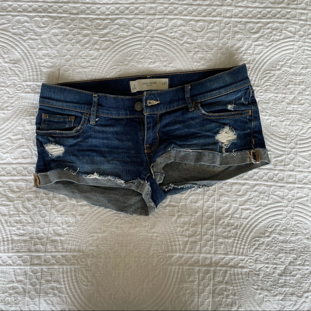 Cut off Jean Shorts Distressed Pockets
